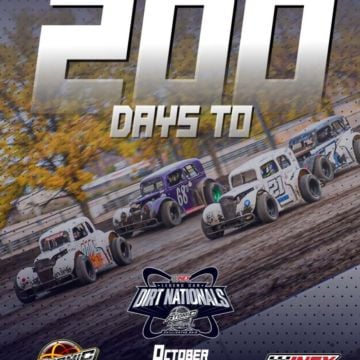 Engines will roar. Dirt will fly. Legends will rise! 200 days until the INEX Legend Car Dirt Championship Nationals inva...