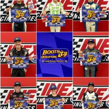 Breaking the stopwatch during Booth 34 Qualifying at Charlotte in Round 8 of the Cook Out Summer Shootout. Pro: Ben Mora...