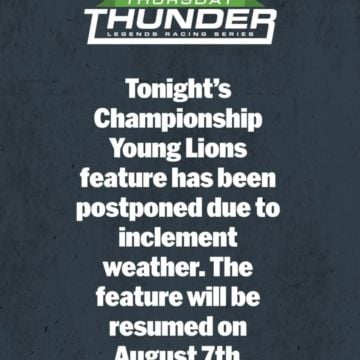 Update from Thursday Thunder for the Young Lions Championship feature. Official Instagram posts for Round 10 winners and...