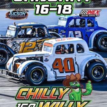 The 13th Chilly Willy at Tucson Speedway is less than two weeks away! If you are a Legend Car driver attending the Chill...