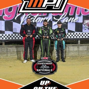 Climbing through the field Saturday at Lawrenceburg Speedway was something to be proud up! The MPI Up on the Wheel award...