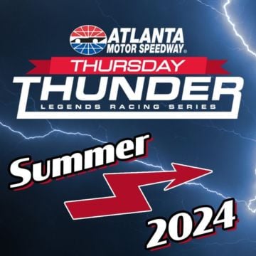 Summer bolts into action on June 6 at Atlanta Motor Speedway??#ThursdayThunder #INEX #USLCI