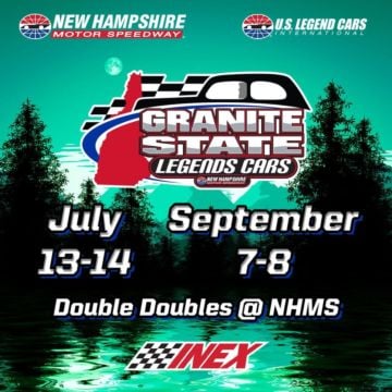 NEWS | Granite State Legends Cars will run two double double race weekends in 2024 at New Hampshire Motor Speedway, tota...