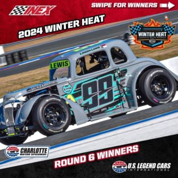 Round 6 of Winter Heat on Sunday at Charlotte Motor Speedway concluded the series for 2024??? Lewis, Nowak, and Buckley ...
