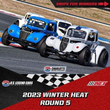 A couple new faces drove into Charlotte Motor Speedway Victory Lane on Saturday in Round 5 of Winter Heat!PRO: Daniel Wi...