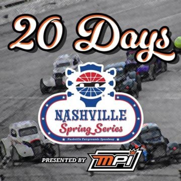 Legend Cars and Bandoleros take to the historic Nashville Fairgrounds asphalt in 20 days! And they’ll be riding with MPI...