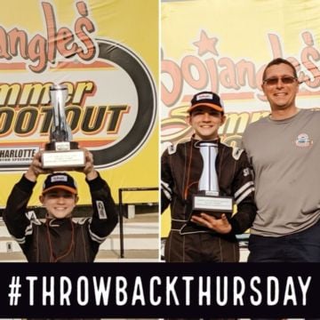 These two pictures go way back to when I got my first win ever at the @bojangles Summer Shootout at @charlottemotorspeed...