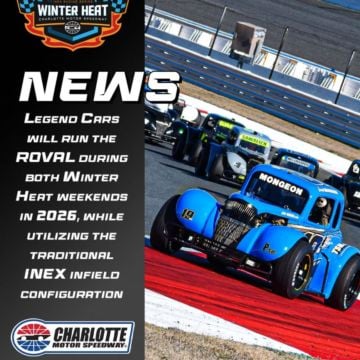NEWS | Legend Cars will race on the ROVAL™ during the 2026 Winter Heat series at Charlotte Motor Speedway Bandoleros wil...