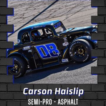 The 2023 INEX Semi-Pro Asphalt National Champion, Carson Haislip. His first INEX title ?? #USLCI