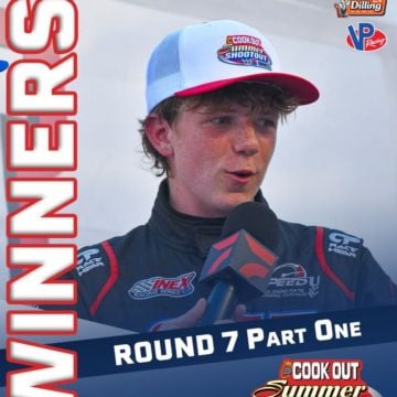 Half of the Cook Out Summer Shootout Round 7 features were completed before Mother Nature played the winning hand above ...