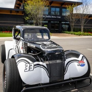 Take a lap in a @uslegendcars, including the Hendrick Super Straight.