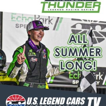 Can't make it to Thursday Thunder at EchoPark Speedway? No problem! Catch every moment of the action on U.S. Legend Cars...