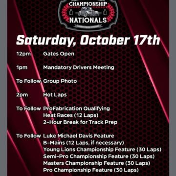 Championship Saturday to the MAX! ProFabrication Qualifying, Heat Races, and Championship Features all in One Day at Law...