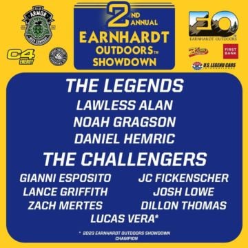 We are 10 days away from the 2nd Earnhardt Outdoors Showdown on the streets of Kannapolis! We have 3 Legends and 7 Chall...