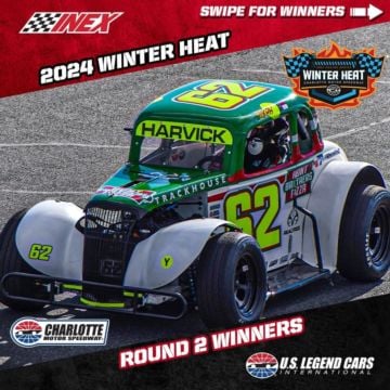 Round 2 of Winter Heat 2024 saw Corbin Cannon, Finn Buckley, Kevin Nowak and Landen Lewis sweep Saturday's features at C...