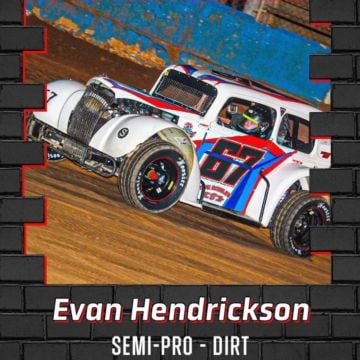 Evan Hendrickson, the 2023 INEX Semi-Pro Dirt National Champion?? #USLCI