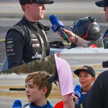 Post-race victory TV interview vibe check!📺