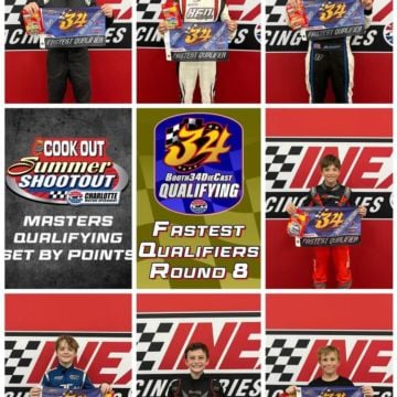 The Booth34DieCast fastest qualifiers for round 8 of the CookOut Summer Shootout at the Charlotte Motor Speedway!???? PR...