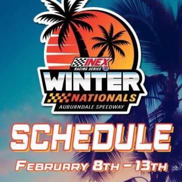 The schedule for the 2026 INEX Winter Nationals at Auburndale Speedway is here!🏁