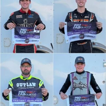 The ProFABrication Fastest Qualifiers on the dirt at Nodak Speedway!?? PRO: Tanner Jones SEMI-PRO: Noah Madler MASTERS: ...