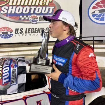 That first win of the summer trophy kiss??