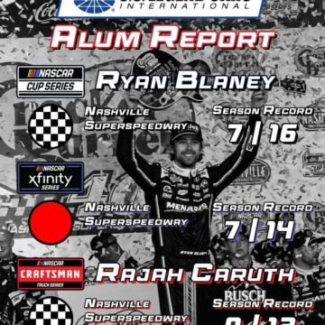 Legendary performances from Ryan Blaney and Rajah Caruth at Nashville Superspeedway! #USLCI