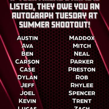 We don't make the rules, but on Social Media Day, we'll use our powers to help you get an autograph at the Cook Out Summ...