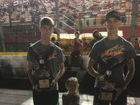 Brody and Nolan Pope, Bojangles’ Summer ShootOut, Charlotte Motor Speedway 